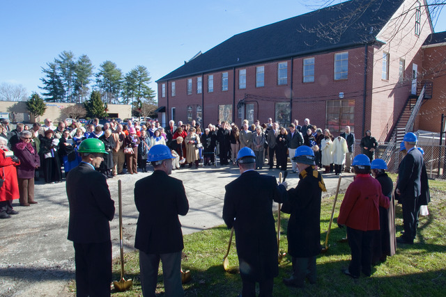 history-17 Ground breaking ceremony of the Blanton Family Ministry Center
